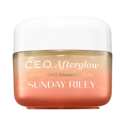 SUNDAY RILEY C. E.O. AFTERGLOW BRIGHTENING VITAMIN C MOISTURIZER 1.7 OZ/ 50 ML