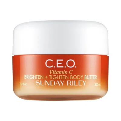 SUNDAY RILEY C. E.O. VITAMIN C BRIGHTEN + TIGHTEN BODY BUTTER 6.7 OZ / 200 ML