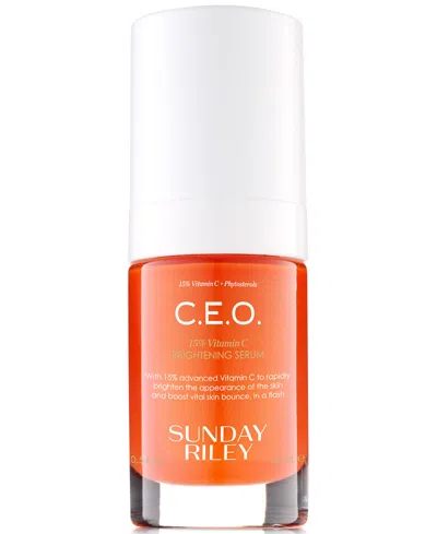 SUNDAY RILEY C.E.O. 15% VITAMIN C BRIGHTENING SERUM, 0.5 OZ.