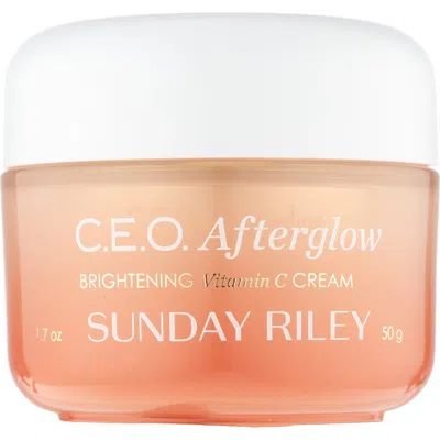 Sunday Riley C.e.o. Afterglow Brightening Vitamin C Cream In Orange