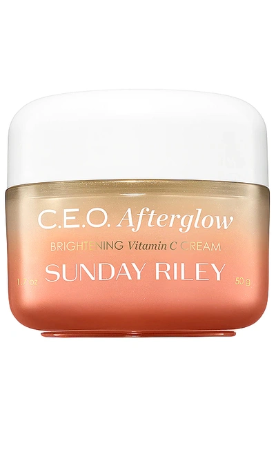 Sunday Riley C.e.o. Afterglow Brightening Vitamin C Cream 1.7 oz Skin Care 817494017632 In Transparent