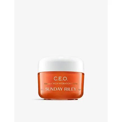 Sunday Riley C.e.o. &nbsp;c.e.o. Vitamin C Rich Hydration Cream 50g In Orange