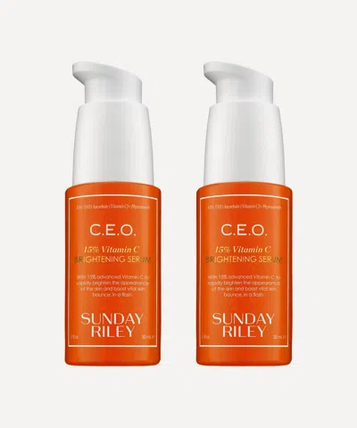 Sunday Riley C.e.o Glow Vitamin C And Turmeric Face Oil Duo