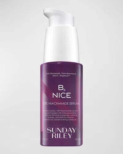 Sunday Riley Modern Skincare Be Nice 10% Niacinamide Serum, 1 Oz. In White