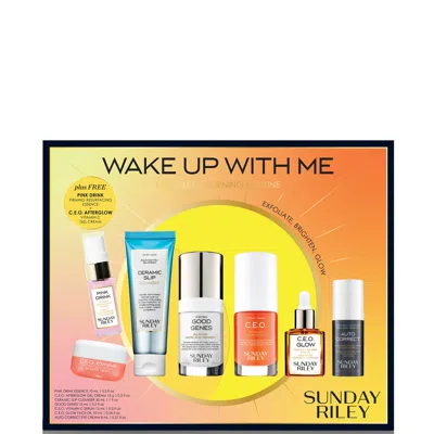 SUNDAY RILEY WAKE UP WITH ME COMPLETE BRIGHTENING MORNING SKINCARE SET