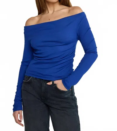 Sunday Ritual Angelica Long Sleeve Top In Royal Blue