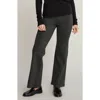 Sunday Ritual Emily Pull-on High Waist Flare Ponte Pants In Gray