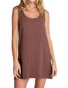 Sunday Ritual Rhea Linen Mini Dress In Brown In Brown