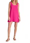 Sunday Ritual Rhea Linen Mini Dress In Magenta In Pink