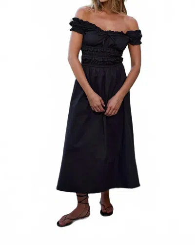 Sunday Ritual Sophia Poplin Dress In Black