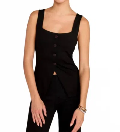 Sunday Ritual Talia Ponte Vest In Black