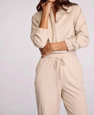 Sunday Russel Pullover Top In Beige