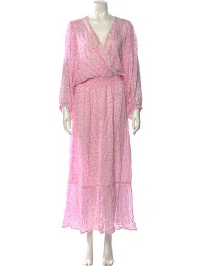 Pre-owned Sunday Saint-tropez Paisley Print Long Dress
