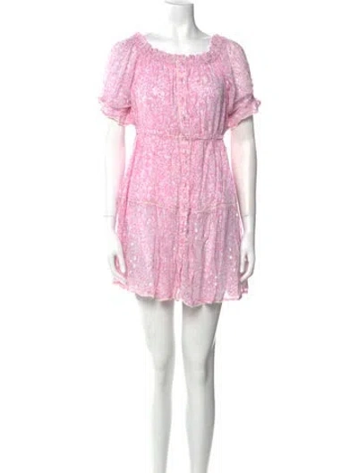 Pre-owned Sunday Saint-tropez Printed Mini Dress