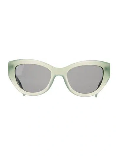 Pre-owned Sunday Somewhere Cat-eye Tinted Sunglasses In Green