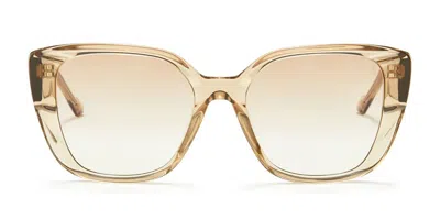 Sunday Somewhere Harmonia Champagne Crystal Women's Sunglasses  Size 53