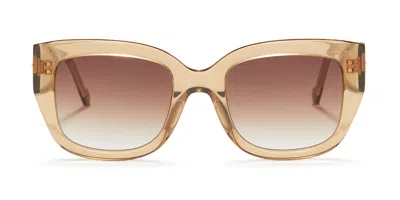 Sunday Somewhere Lottie C4 Occhiali Da Sole Marroni Per Donna In Metallic