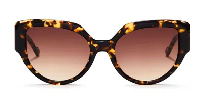 Sunday Somewhere Lyla C2 Occhiali Da Sole Tartarugatishell Per Donna In Brown