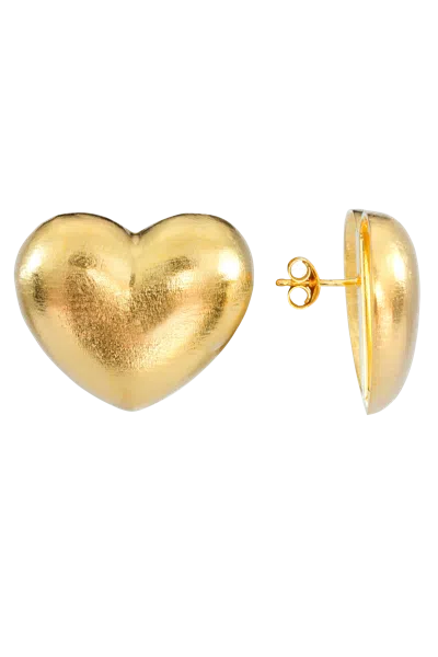 Sunday Stephens Frosted Heart Large Gold