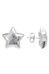 SUNDAY STEPHENS FROSTED STAR EARRINGS SILVER