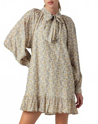 Sundays Adona Dress In Aster Bloom Print In Neutral