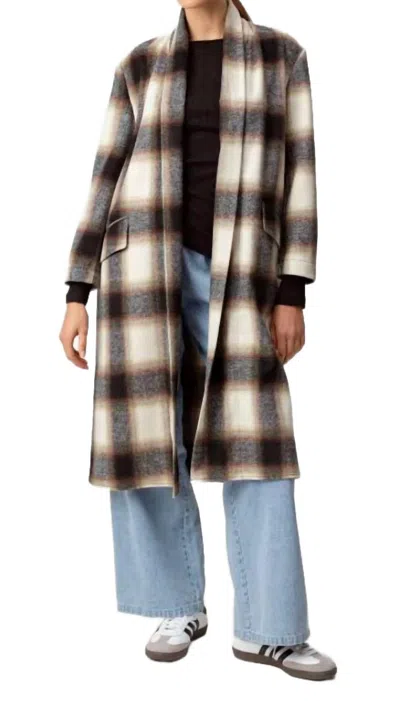 Sundays Alaska Coast In Ash Brown Plaid In Black