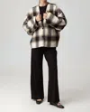 Sundays Alba Jacket In Ash Brown Plaid In Multi