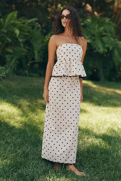 Sundays Alden Polka Dot Skirt In Black
