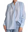 Sundays Alfie Button-up Shirt In Sky Blue In Blue