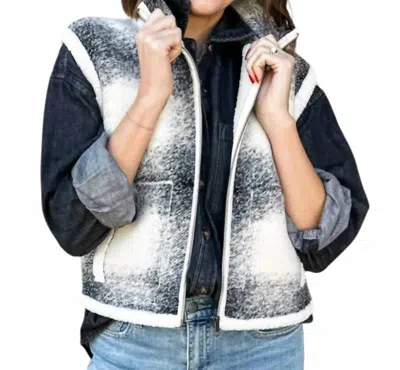 Sundays Amani Vest In Canyon Plaid In Multi