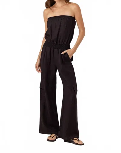 SUNDAYS AMIA STRAIGHT LEG JUMPSUIT IN BLACK