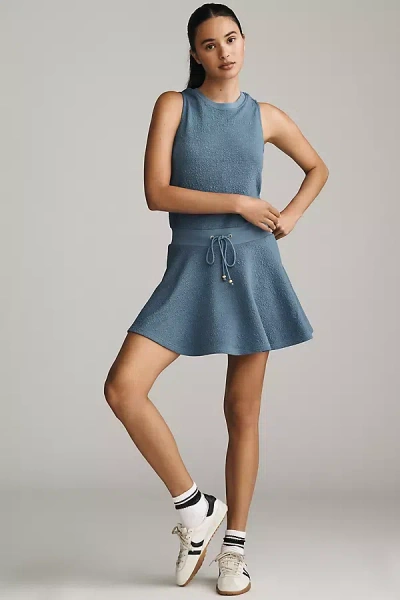 Sundays Amory Sleeveless Drawstring Mini Dress In Blue