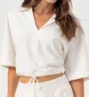 Sundays Anabelle Pullover Top In Coconut Milk In White