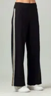Sundays Analyse Straight Leg Loose Fit Pant In Black In Black