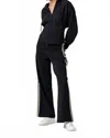 Sundays Analyse Straight Leg Loose Fit Pant In Black In Black