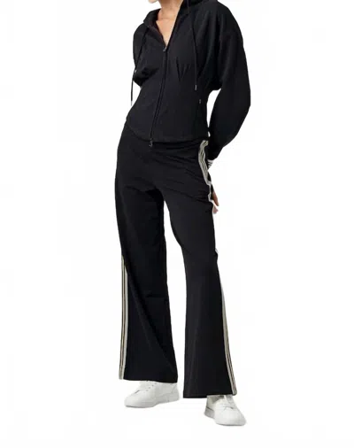 SUNDAYS ANALYSE STRAIGHT LEG LOOSE FIT PANT IN BLACK