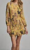 Sundays Andie Skirt In Ikat In Gold