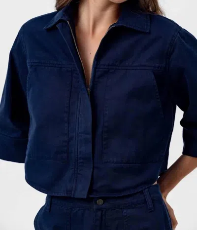 Sundays Anora Boxy Jacket In Navy In Blue