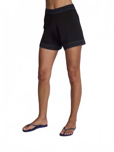 Sundays Anya Short In Black/navy In Blue