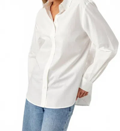Sundays Aspyn Button Down Shirt In White