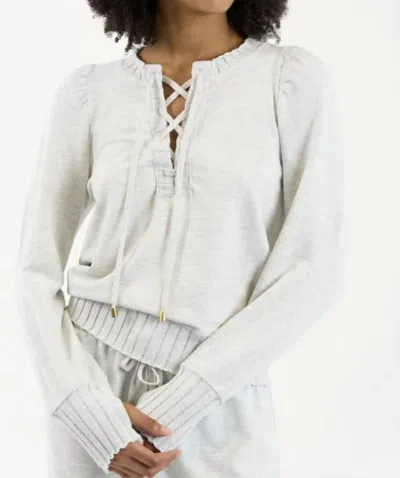 SUNDAYS ATLAS PULLOVER IN HEATHERED GREY