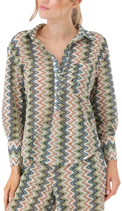Sundays Belize Top In Wave Stitch In Multi