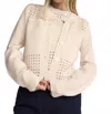 Sundays Blondie Cardigan In Beige In Green