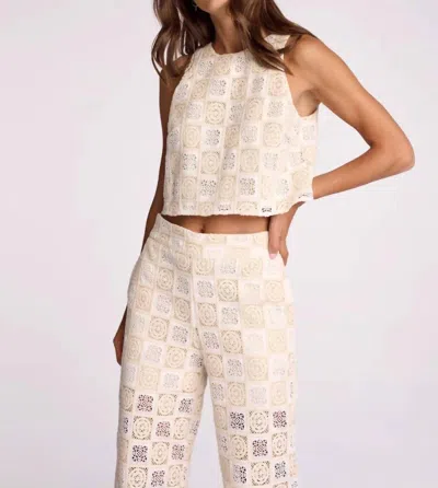 Sundays Bowie Top In Cream Crochet