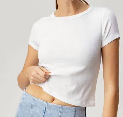 Sundays Brother Ribbed Tee In White