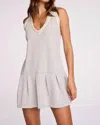 Sundays Cam Tennis Dress In Fog Heather In White