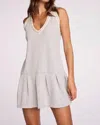 Sundays Cam Tennis Dress In Fog Heather In White