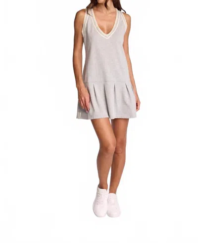 Sundays Cam Tennis Dress In Heather Grey Fog In Gray