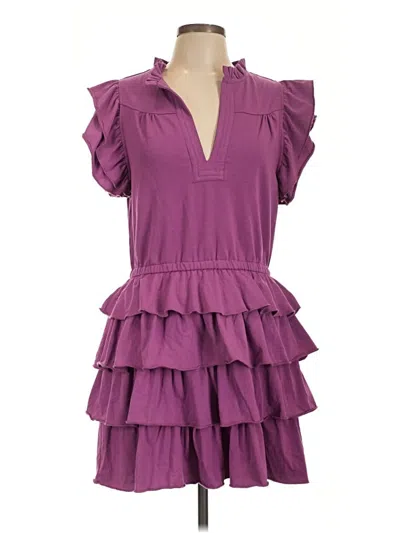 Sundays Casual Dress In Purple