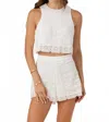 Sundays Chantae Top In White Coastal Lace In Multi